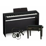 Klavirski set: električni klavir Privia PX-870 Casio s slušalkami in stolom - Črn