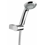 SOLE tuš set (gibljiva cev 150 cm, prha 3 funkcije, držalo za prho) krom