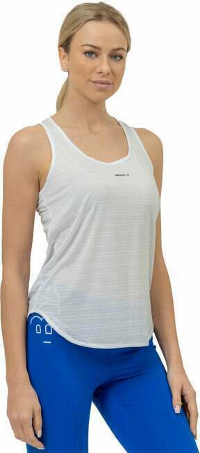 Nebbia FIT Activewear Tank Top “Airy” with Reflective Logo White M Fitnes majica