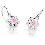 Cutie Jewellery Uhani za otroke C2213-10-X-2 (Barva růžová) Belo zlato 585/1000