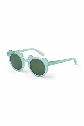 Otroška sončna očala Liewood Darla mr bear 4-10 Y turkizna barva - turkizna. Otroška sončna očala iz kolekcije Liewood. Model z enobarvnimi stekli in okvirji iz plastike. Ima filter UV 400.