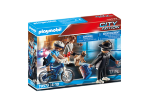 PLAYMOBIL City Action 70573 Police Bike: The Pursuit of Pocket Thief