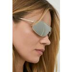 Sončna očala Michael Kors ženski, srebrna barva - srebrna. Sončna očala iz kolekcije Michael Kors. Model z zrcalnimi stekli in okvirji iz kovine. Ima filter UV 400.