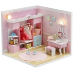 Miniatura hiše Ljubka garderobna soba