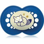 MAM MAM Night Silicone Pacifier 6m+ Raccoon svetleča silikonska duda 1 kos za otroke