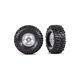 Traxxas kolo 1.0", disk polomatný chrom, pneu Mickey Thompson® Baja Pro™ Xs (2)