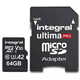 Integral Professional High Speed microSDXC spominska kartica 64 GB, 180 MB/s, V30, UHS-I, U3 + SD adapter