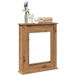 vidaXL Okvir za kamin artisan hrast 75x20x87,5 cm inženirski les