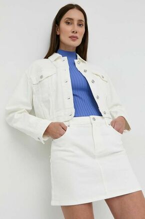 Jeans krilo MICHAEL Michael Kors bela barva - bela. Krilo iz kolekcije MICHAEL Michael Kors. Model s ravnim krojem