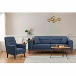 Atelier Del Sofa Garnitura raztegljivega kavča in postelje, Liones 1048 - Temno modra