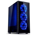 Inter-Tech CXC2 ohišje, modro/črno, midi, bez napajanja, ATX