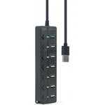 Gembird UHB-U3P1U2P6P-01 USB Hub 7 ports