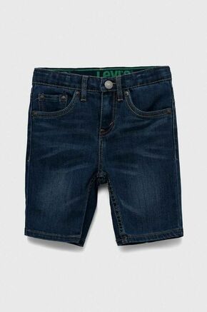 Otroške kratke hlače iz jeansa Levi's mornarsko modra barva - mornarsko modra. Otroški kratke hlače iz kolekcije Levi's. Model izdelan iz jeansa.
