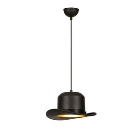 Črna viseča svetilka s kovinskim senčnikom ø 30 cm Sivani – Opviq lights